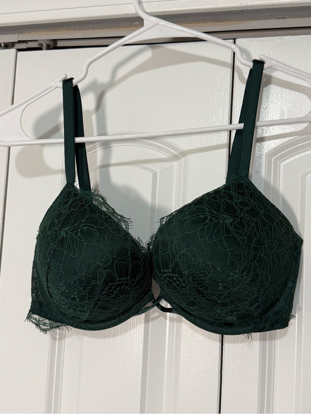 Victoria’s Secret Very Sexy Lace Push Up Bra Dark Green 36C